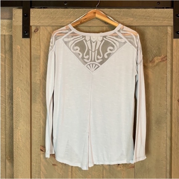 Free People dove gray Gatsby tunic top Size Small - Picture 6 of 12